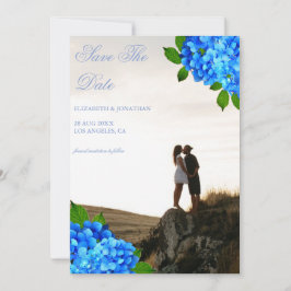 Reserva La Fecha Boda floral de Hortensia Azul
