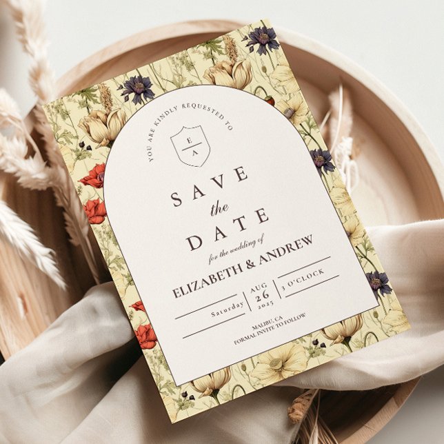 Reserva La Fecha Boda Floral de Otoño Romántica (Subido por el creador)