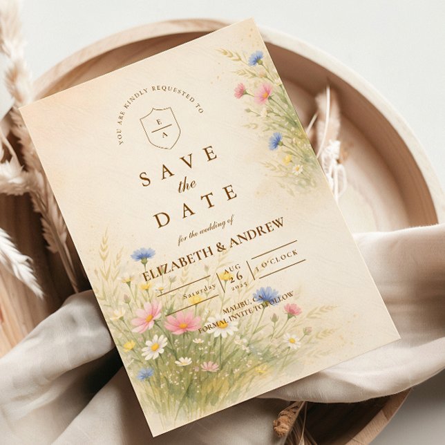 Reserva La Fecha Boda Floral de Pradera Primaveral (Subido por el creador)
