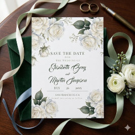 Reserva La Fecha Boda floral de rosas salvia