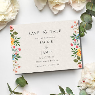 Reserva La Fecha Boda Floral de Wildflowers Garden