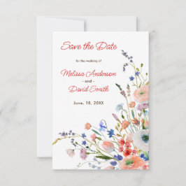 Reserva La Fecha Boda floral elegante