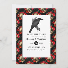 Reserva La Fecha Boda Floral Gótica