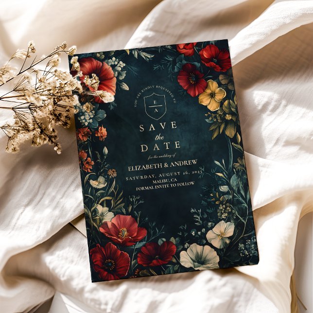 Reserva La Fecha Boda floral gótica de Victoria (Subido por el creador)