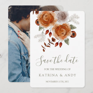 Reserva La Fecha Boda Floral Guardar Las Cartas De Fecha