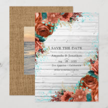 Boda floral rústica de granero campestre coral y a