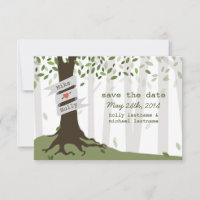 Boda Forestal / Woodland Wedding Save The Date