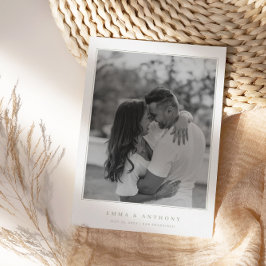 Reserva La Fecha Boda Formal Vintage Verde Salvia con Monograma