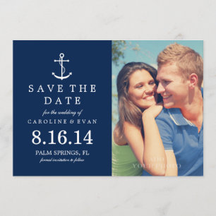 Reserva La Fecha Boda fotográfica Blue Anchor Save the Date