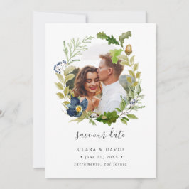 Reserva La Fecha Boda fotográfica de Oak brillante guardar la fecha