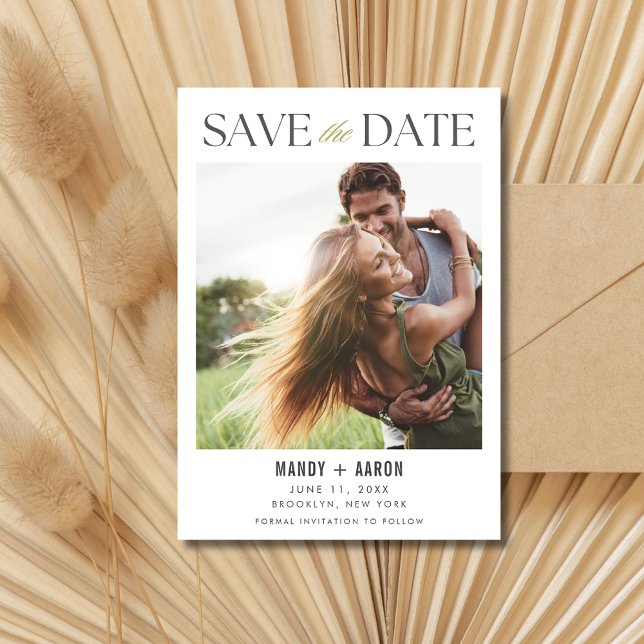 Reserva La Fecha Boda fotográfica de presupuesto Guardar la fecha (Budget Photo Wedding Save the Date)