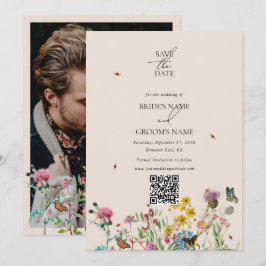 Reserva La Fecha Boda fotográfico acuarela de Wildflower Garden