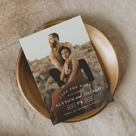 Reserva La Fecha Boda fotográfico clásico elegante