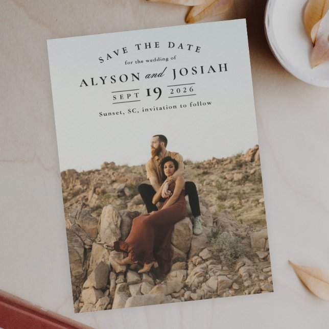 Reserva La Fecha Boda fotográfico clásico elegante (Subido por el creador)