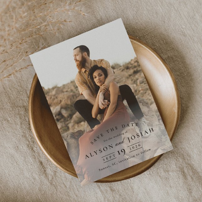 Reserva La Fecha Boda fotográfico clásico elegante (Subido por el creador)