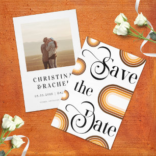 Reserva La Fecha Boda fotográfico de Boho Terracotta Arch & Retro S