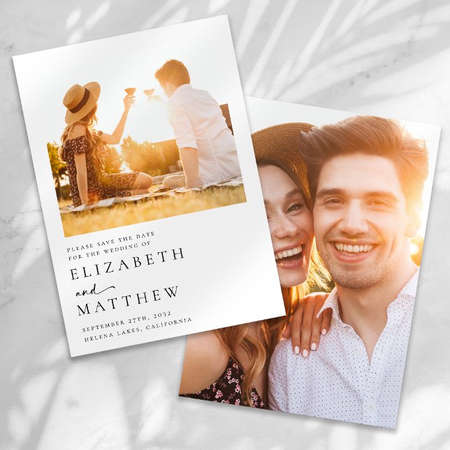 Reserva La Fecha Boda fotográfico de escritura moderna (Subido por el creador)