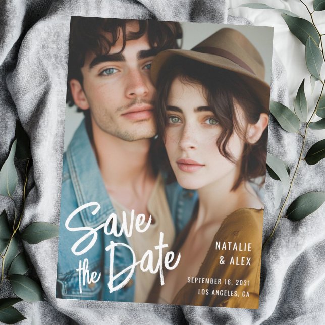 Reserva La Fecha Boda fotográfico de guión de pincel de salchicha m (Subido por el creador)