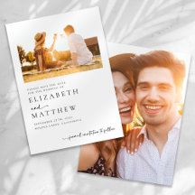 Boda fotográfico de guión minimalista