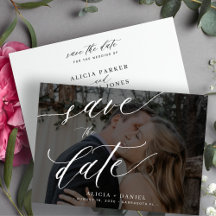 Boda fotográfico de guiones de caligrafía moderna