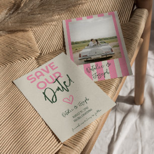 Reserva La Fecha Boda fotográfico de verano para Pastel capilar man