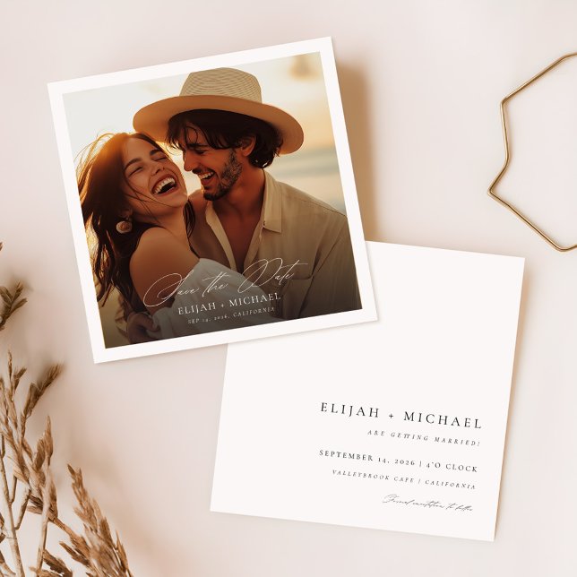Reserva La Fecha Boda fotográfico del desierto romántico Boho (Subido por el creador)
