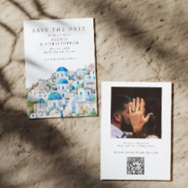 Reserva La Fecha Boda fotográfico del paisaje mediterráneo azul