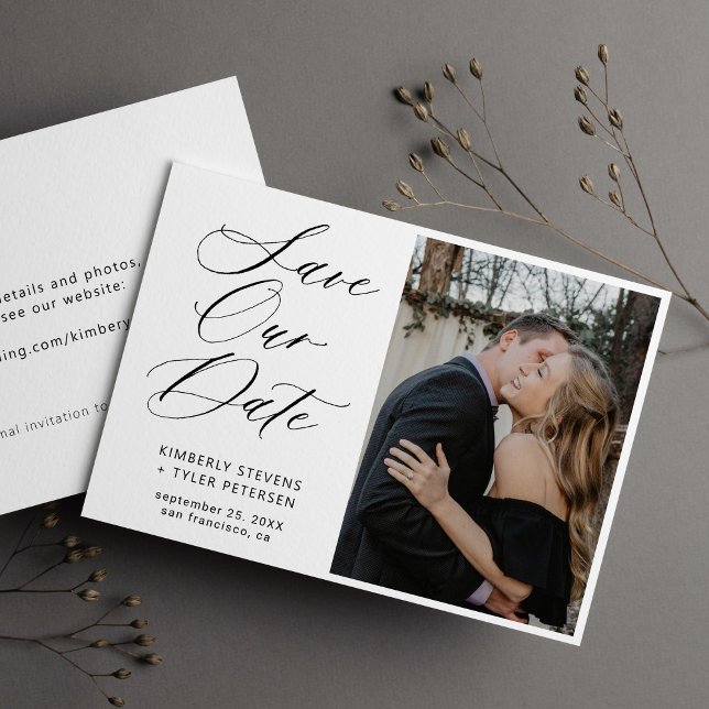 Reserva La Fecha Boda fotográfico elegante y sencillo (Subido por el creador)