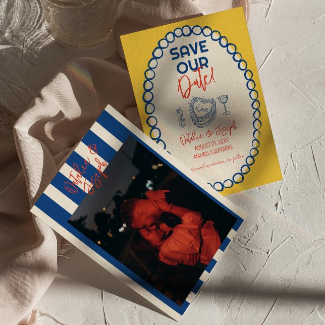 Reserva La Fecha Boda fotográfico llamativo y colorido (Subido por el creador)