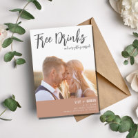 Boda fotográfico moderno de bebidas sin alcohol
