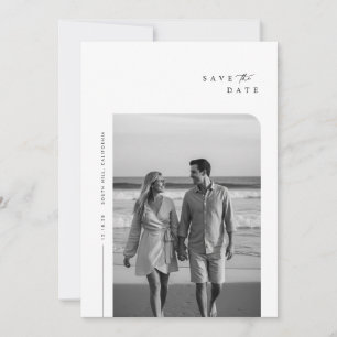 Reserva La Fecha Boda fotográfico moderno de tipografía Minimalista