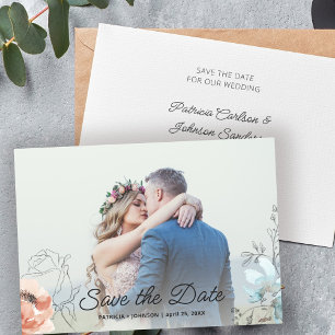 Reserva La Fecha Boda fotográfico moderno y elegante