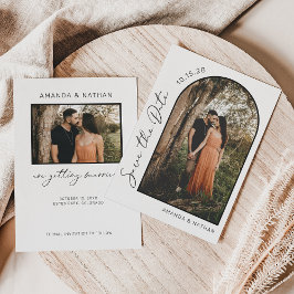 Reserva La Fecha Boda fotográfico moderno y elegante