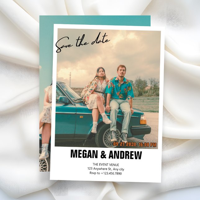 Reserva La Fecha Boda fotográfico retro de época (Subido por el creador)