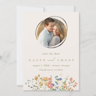 Reserva La Fecha Boda fotográfico Summer Wildflower