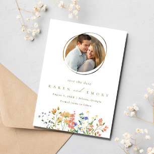 Reserva La Fecha Boda fotográfico Summer Wildflower