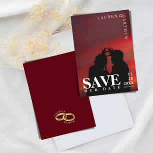 Reserva La Fecha Boda fotográfico ultra mínimo de Moda moderna