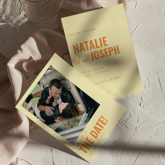 Reserva La Fecha Boda fotográfico único y colorido moderno (Subido por el creador)