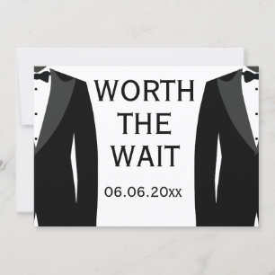 Reserva La Fecha Boda Gay Negra Y Blanca Vale La Pena