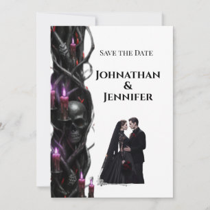 Reserva La Fecha Boda Gótica de Vampire de Noche Eterna Romance Osc