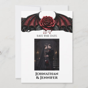 Reserva La Fecha Boda Gótica de Vampire de Noche Eterna Romance Osc