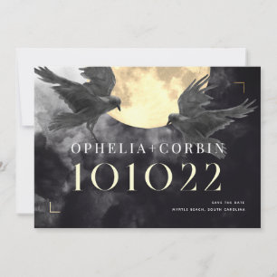 Reserva La Fecha Boda gótico Raven & Golden Moon