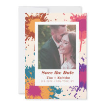 Boda Graffiti Multicolor Guardar la foto de la fec