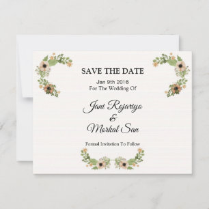 Reserva La Fecha Boda Guardar la Fecha PostCard