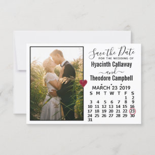 Reserva La Fecha Boda Guardar la foto del calendario de marzo de 20