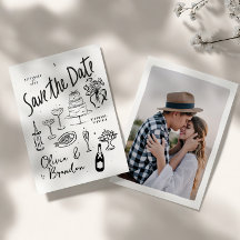 Boda Ilustrada con Dibujos a Mano Caprichosos