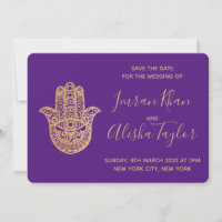 Boda India Guárdala fecha Hamsa dorado Henna