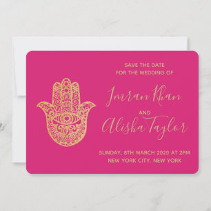 Reserva La Fecha Boda india Salven la fecha Hamsa Henna