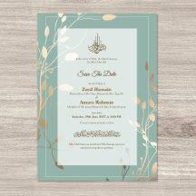 Boda Islámica | Verde Menta y Dorado