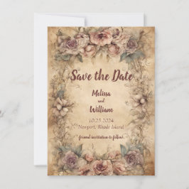 Reserva La Fecha Boda Italiana Vintage